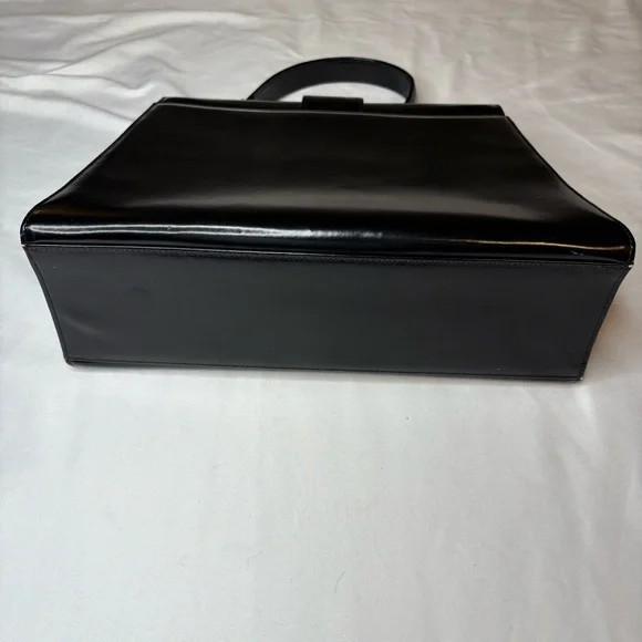 VALENTINO Black Top Handle Leather Bag EUC & STUNNING - Picture 8 of 14